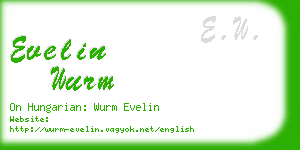 evelin wurm business card